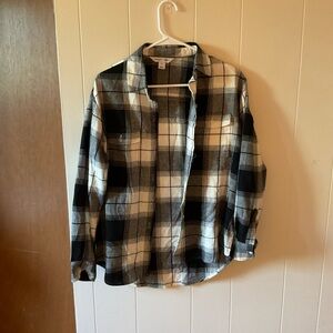 Black and white flannel